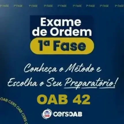 1ª Fase OAB 42 - COMPLETO (CERS 2024) (Ordem dos Advogados do Brasil)