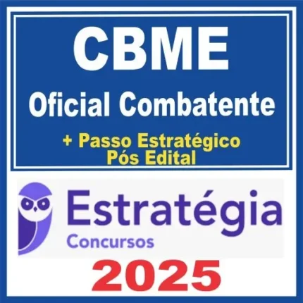 CBME RJ (Oficial Combatente + Passo) Pós Edital – Estratégia 2025 - BM RJ Rio de Janeiro Bombeiros PósEdital BMRJ